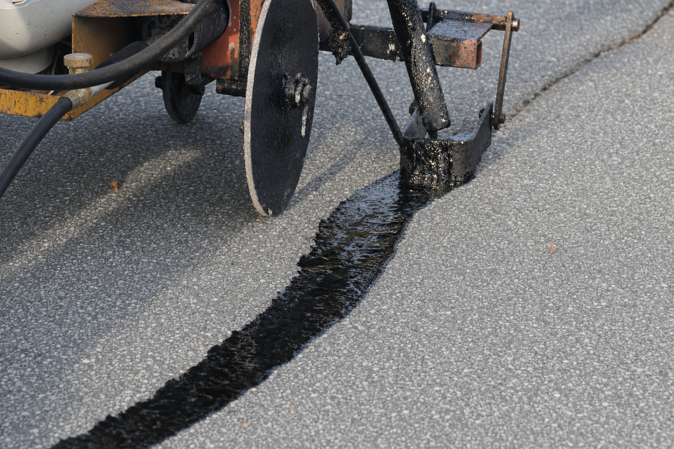 Asphalt crack sealing in Carlsbad, CA